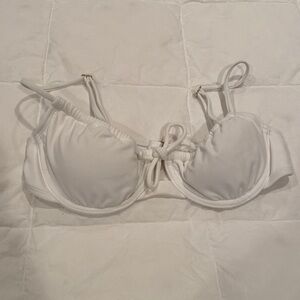 White Target underwire swim top